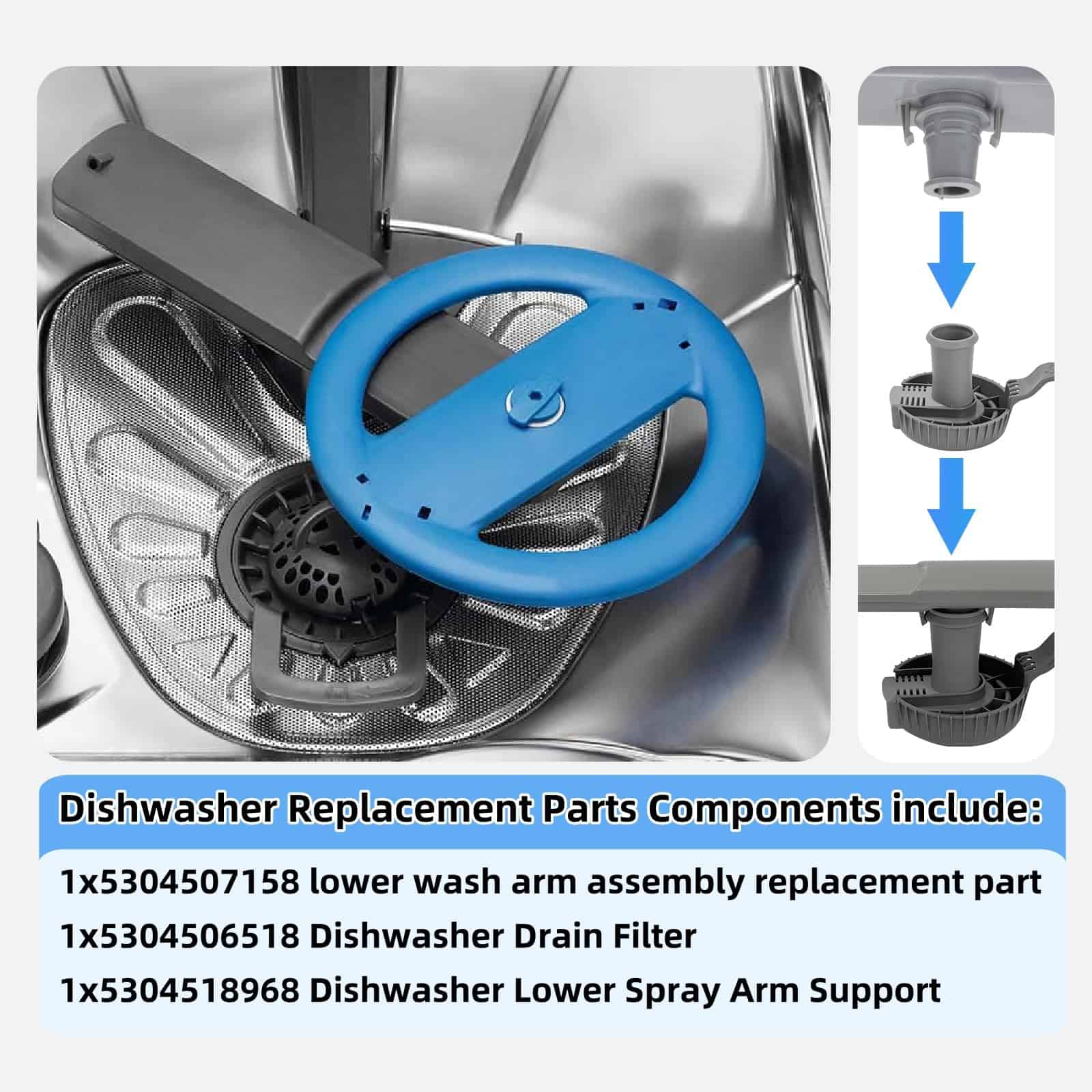 5304507158 Ensamble del Brazo Rociador para Lavavajillas - Imagen 7