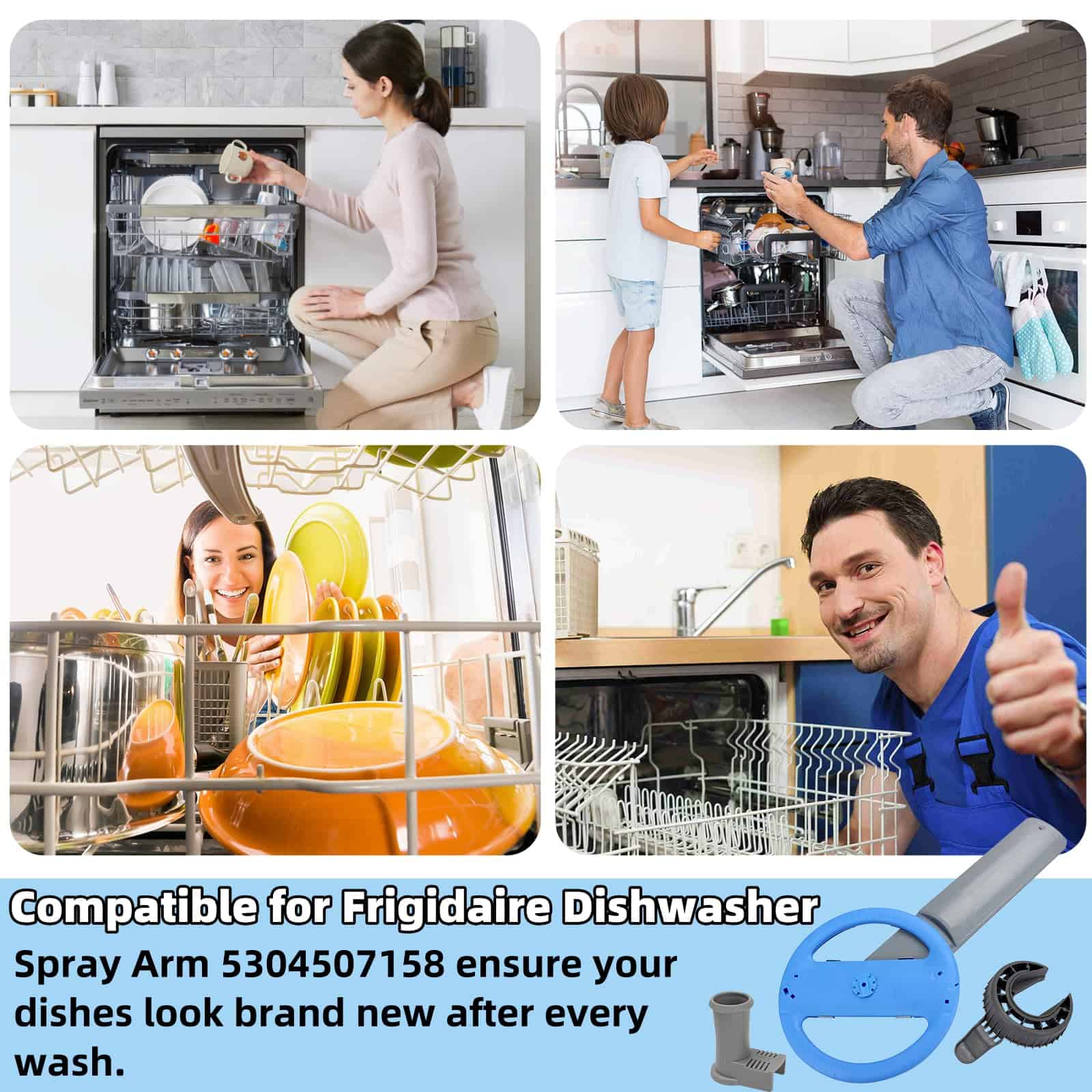 5304507158 Ensamble del Brazo Rociador para Lavavajillas - Imagen 8