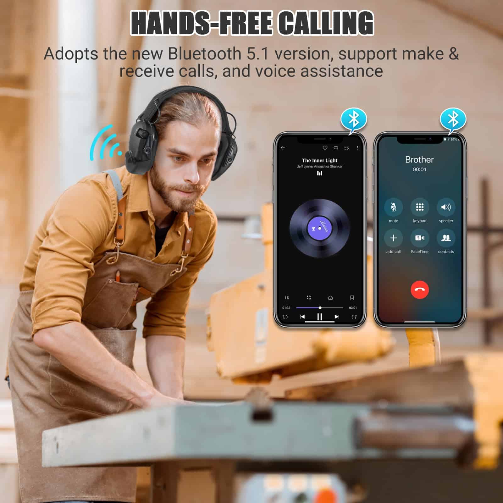 Adaptador Bluetooth HEATCHEER para Earmuffs de Tiro de - Imagen 3