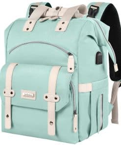 Mochila para pañales Jiefeike, Verde bolsa de pañales para