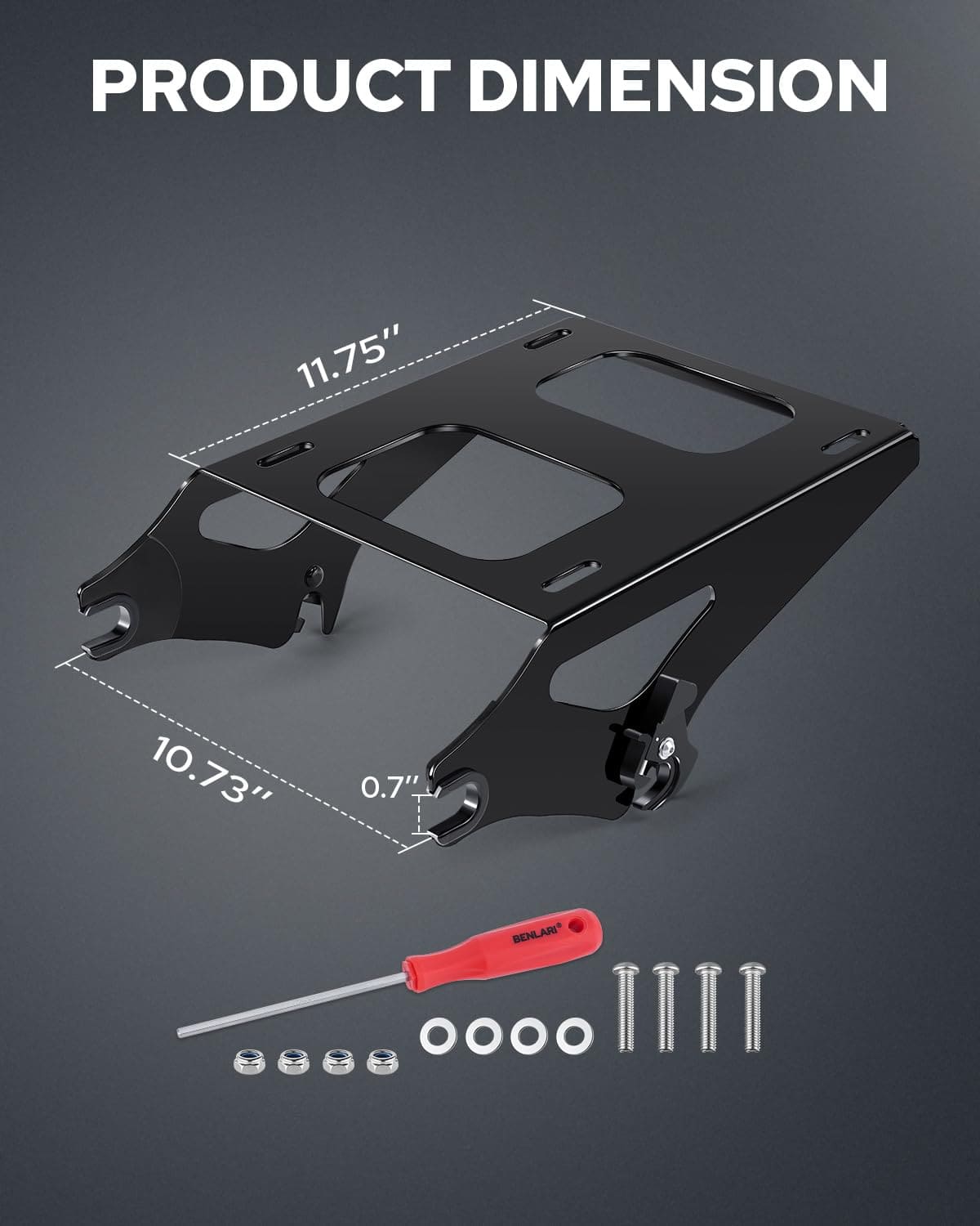 Soporte de Maleta de Tour Benlari más Grueso Desmontable - Imagen 3