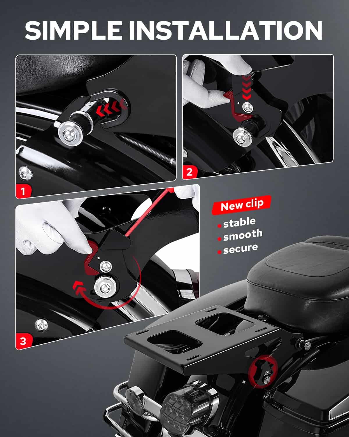 Soporte de Maleta de Tour Benlari más Grueso Desmontable - Imagen 6