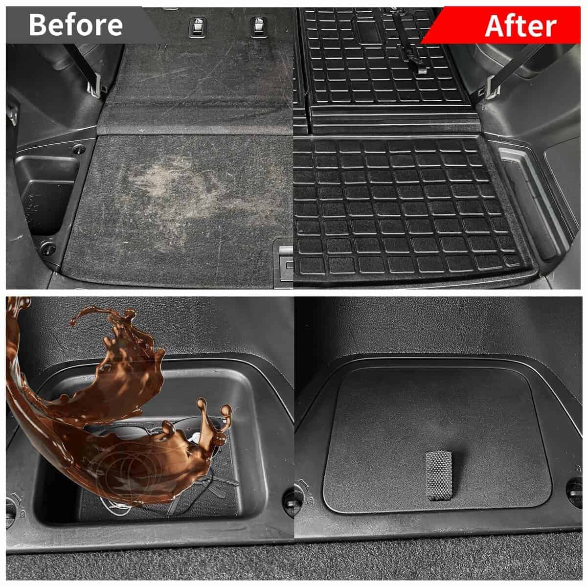 Cubierta de organizador de maletero trasero Kingna - Imagen 4