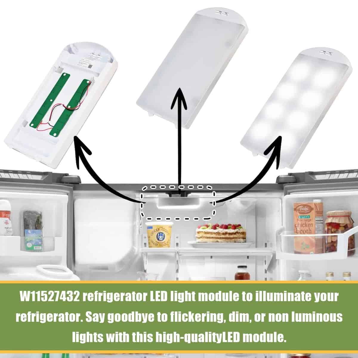 Módulo de luz LED para refrigeradores W11527432 de repuesto - Imagen 6