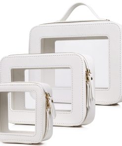 Bolsa de Maquillaje Transparente Pinkmik a -Blanco