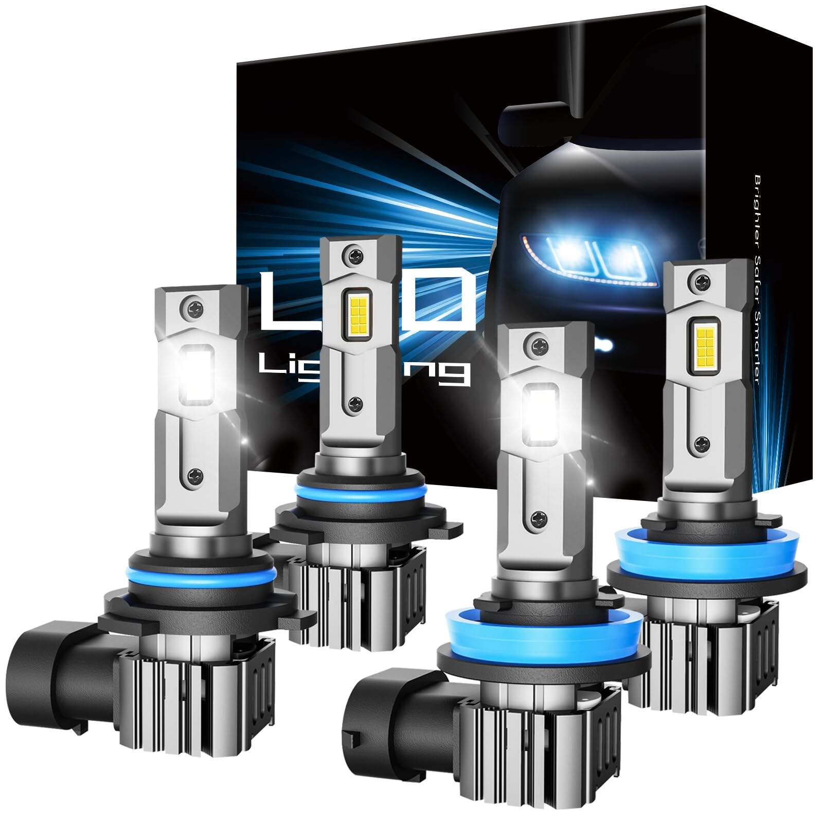 Juego de 4 luces de niebla rimthin 9005 H11 Plug & Play