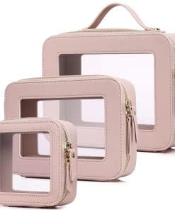 Bolsa de Maquillaje Transparente Pinkmik -Rosa