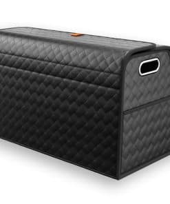 Organizador de maletero plegable de cuero Aiuwo para auto,