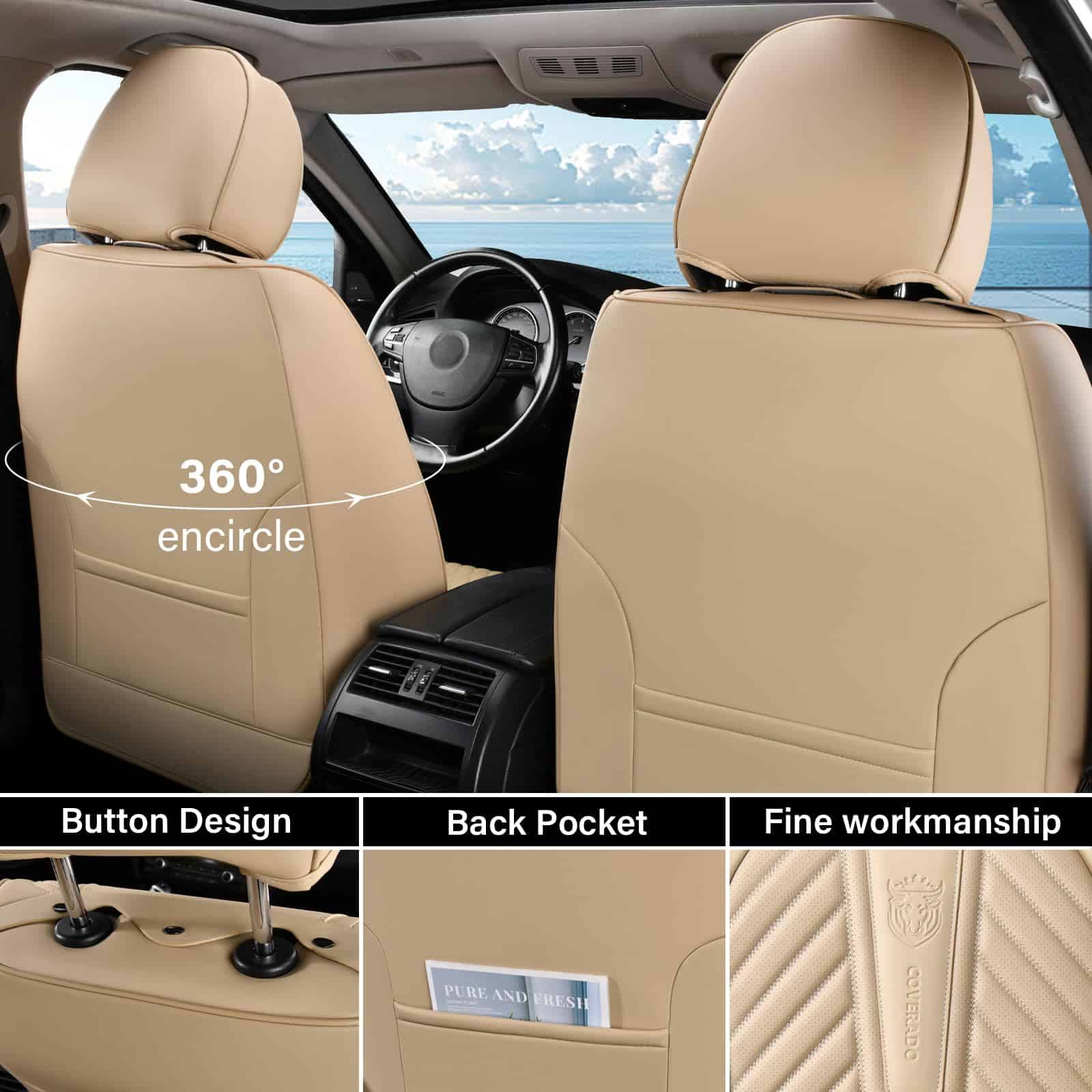 Cubiertas de asiento para coche Coverado Juego completo, - Imagen 5