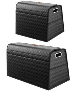Organizador de Maletero Plegable de Cuero para Coche, SUV,