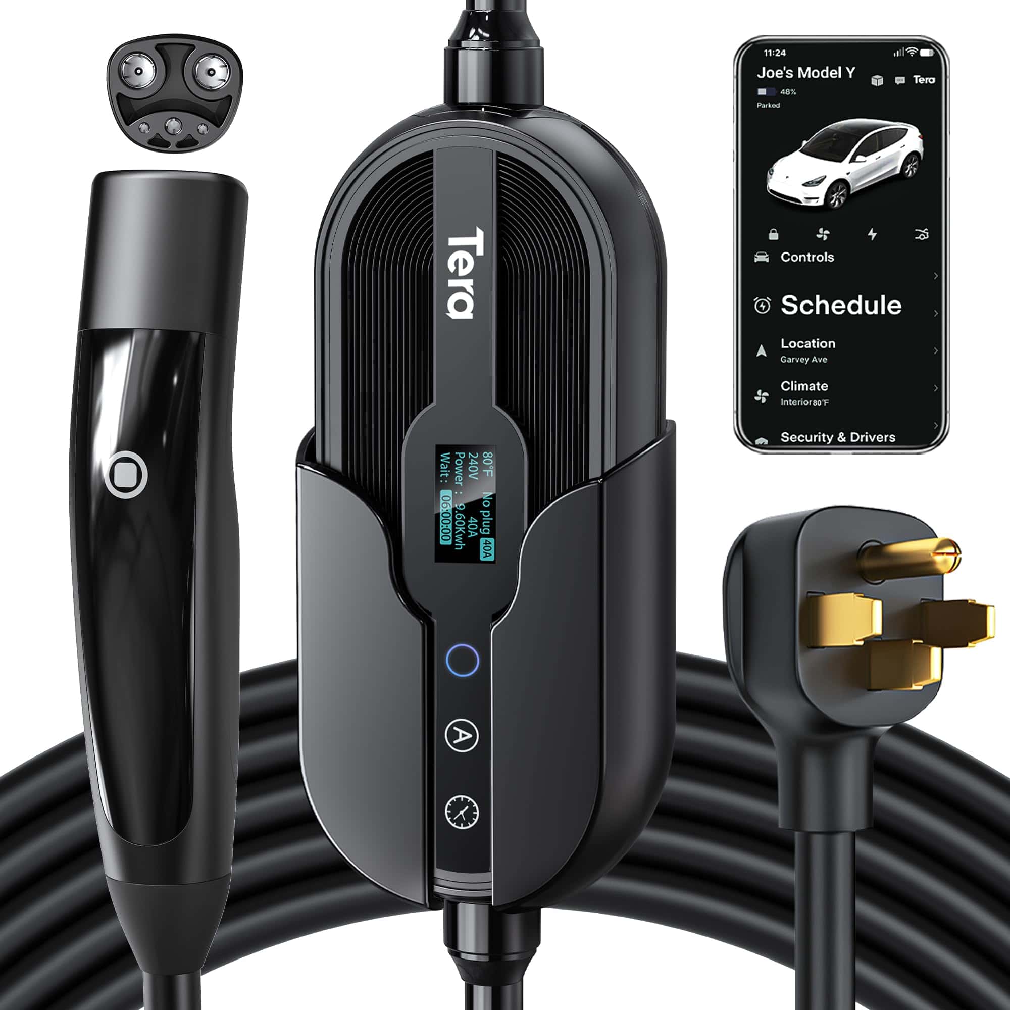 Cargador de Vehículos Eléctricos Tera para Tesla: Nivel 2