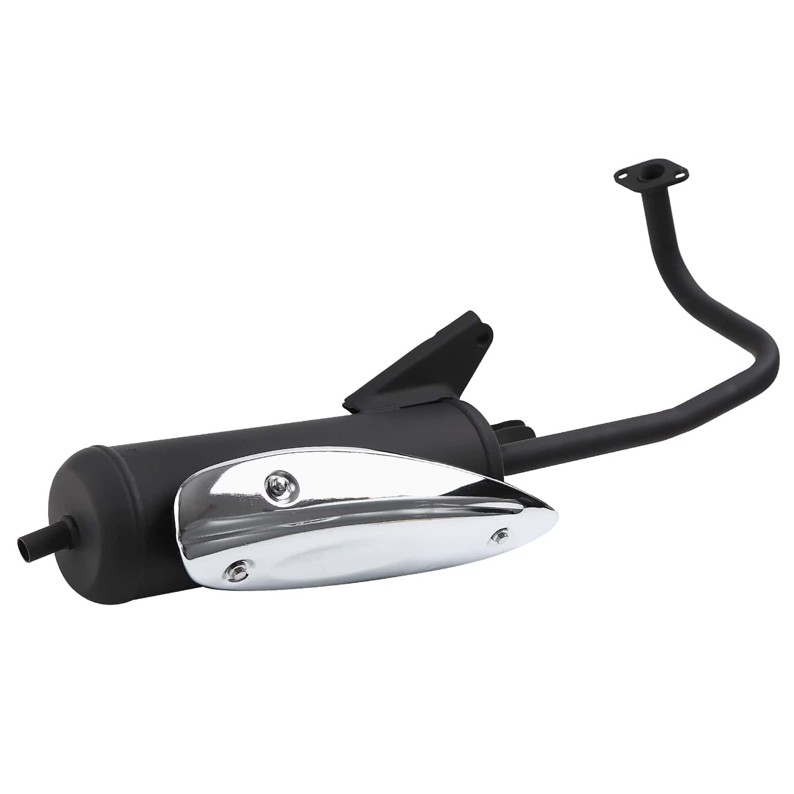 Mofle de escape Mokuo GY6 50cc ensamblado de material