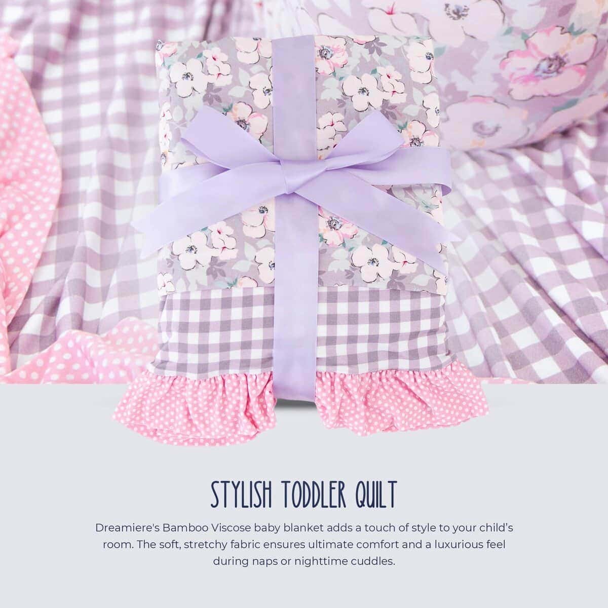 Dreamiere Ruffle Reversible Blanket Bloom Baby Bloom | - Imagen 5