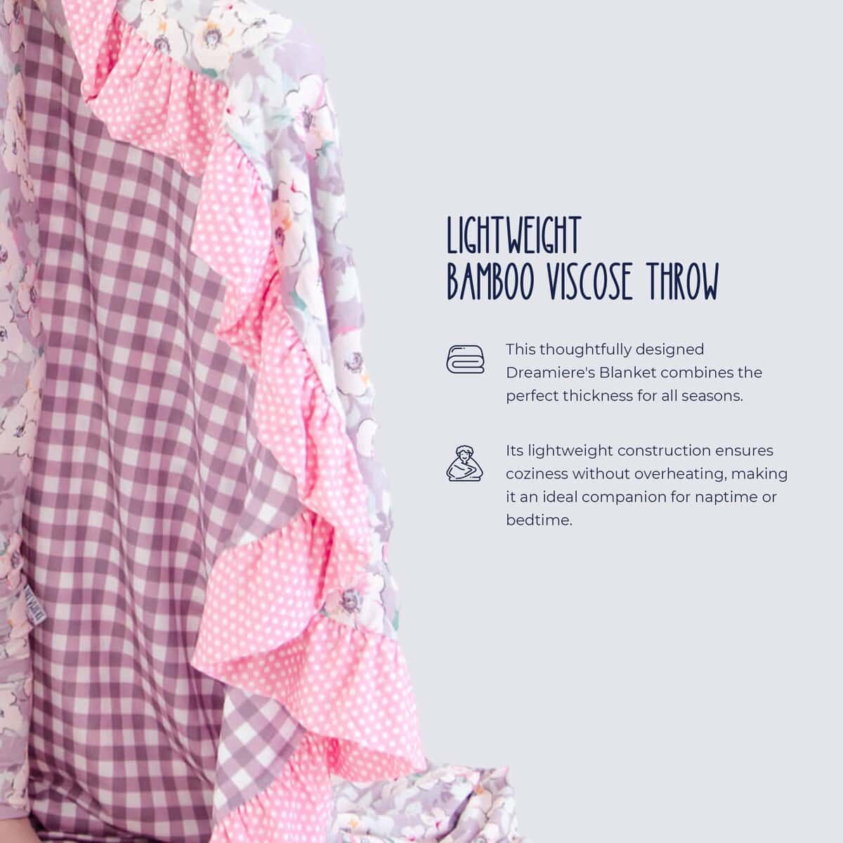 Dreamiere Ruffle Reversible Blanket Bloom Baby Bloom | - Imagen 4
