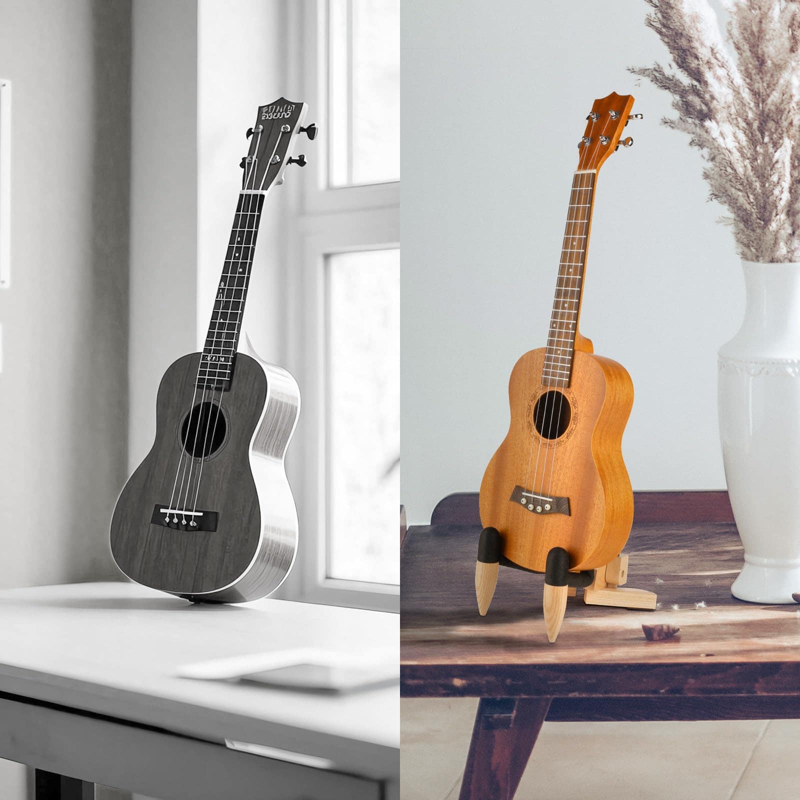 Soporte plegable de madera para Ukulele - Almacenamiento - Imagen 5