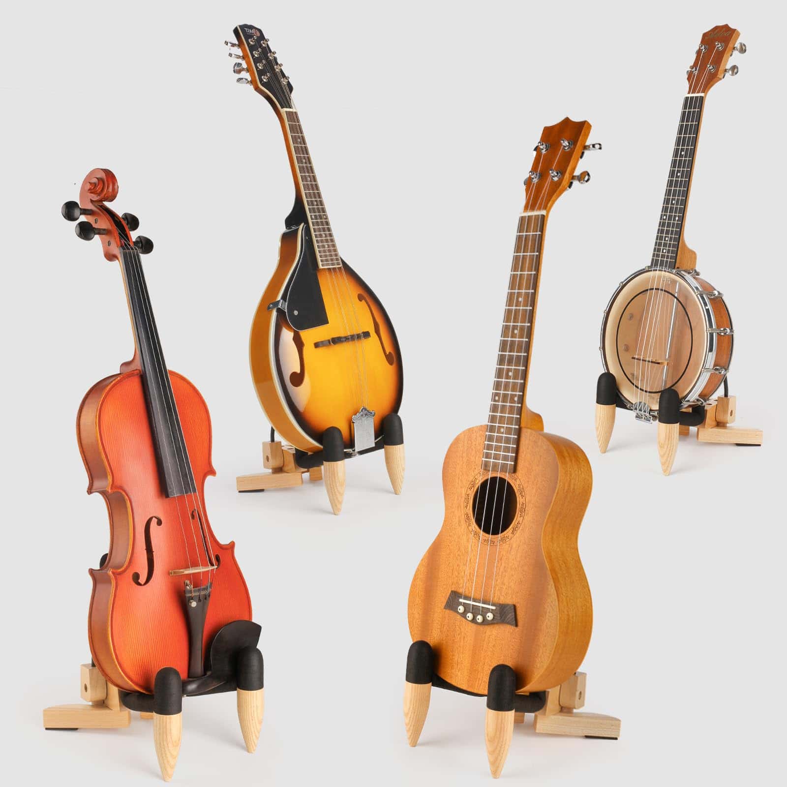 Soporte plegable de madera para Ukulele - Almacenamiento - Imagen 8