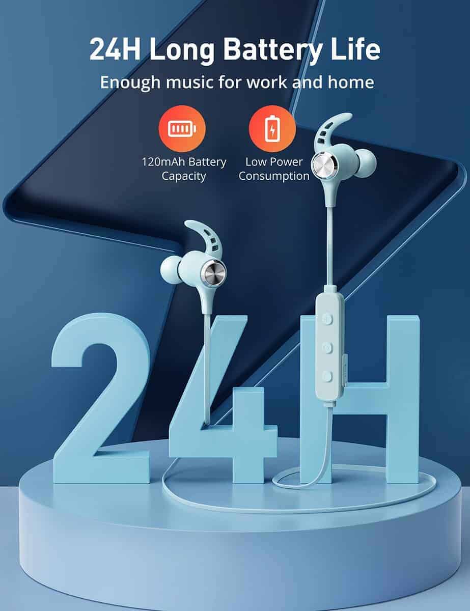 Audífonos inalámbricos Hsoipn, Bluetooth 5.2 Estéreo aptX, - Imagen 4