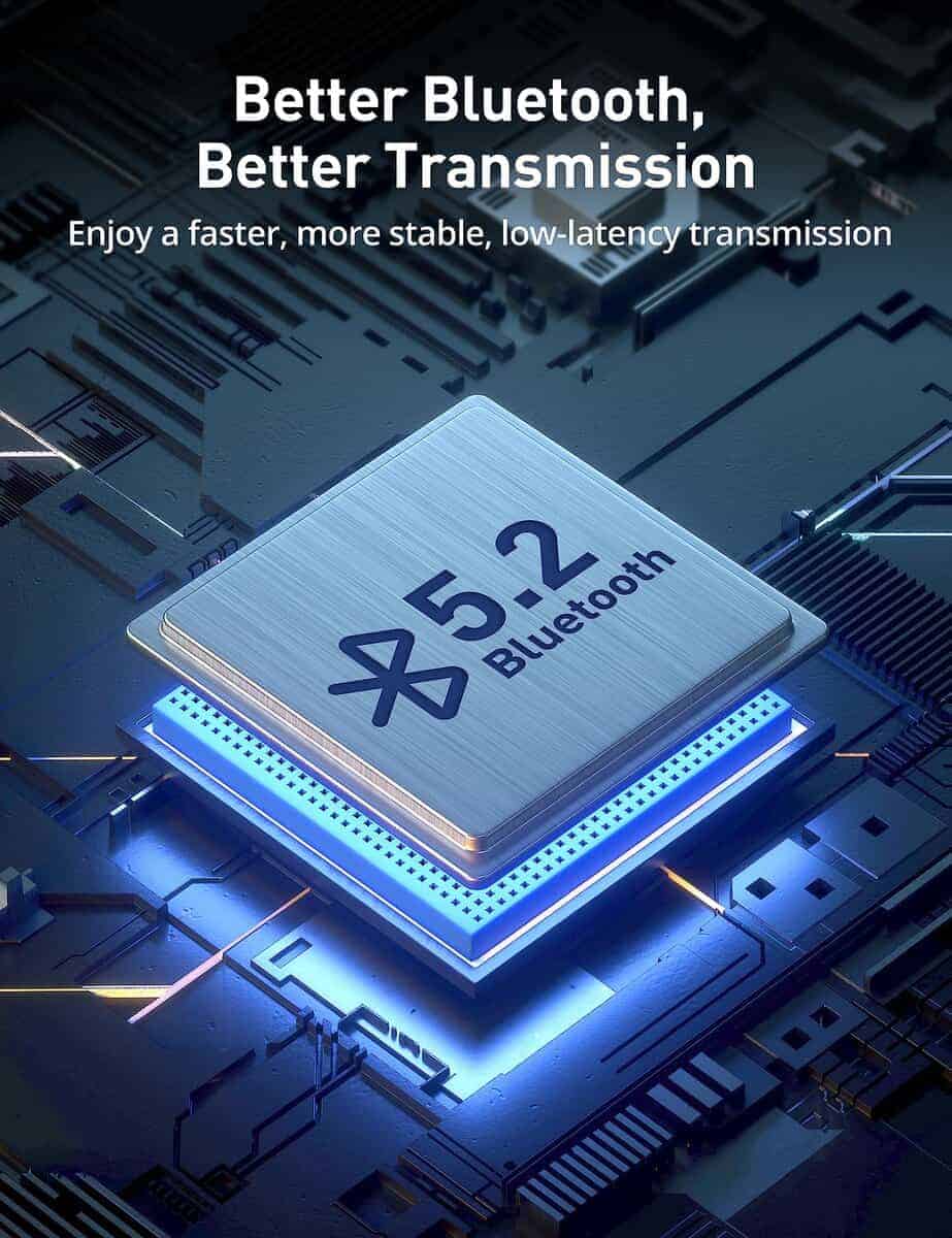 Audífonos inalámbricos Hsoipn, Bluetooth 5.2 Estéreo aptX, - Imagen 8