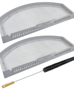 2 Pack WE03X23881 Filtro de pelusas de secadora de acero