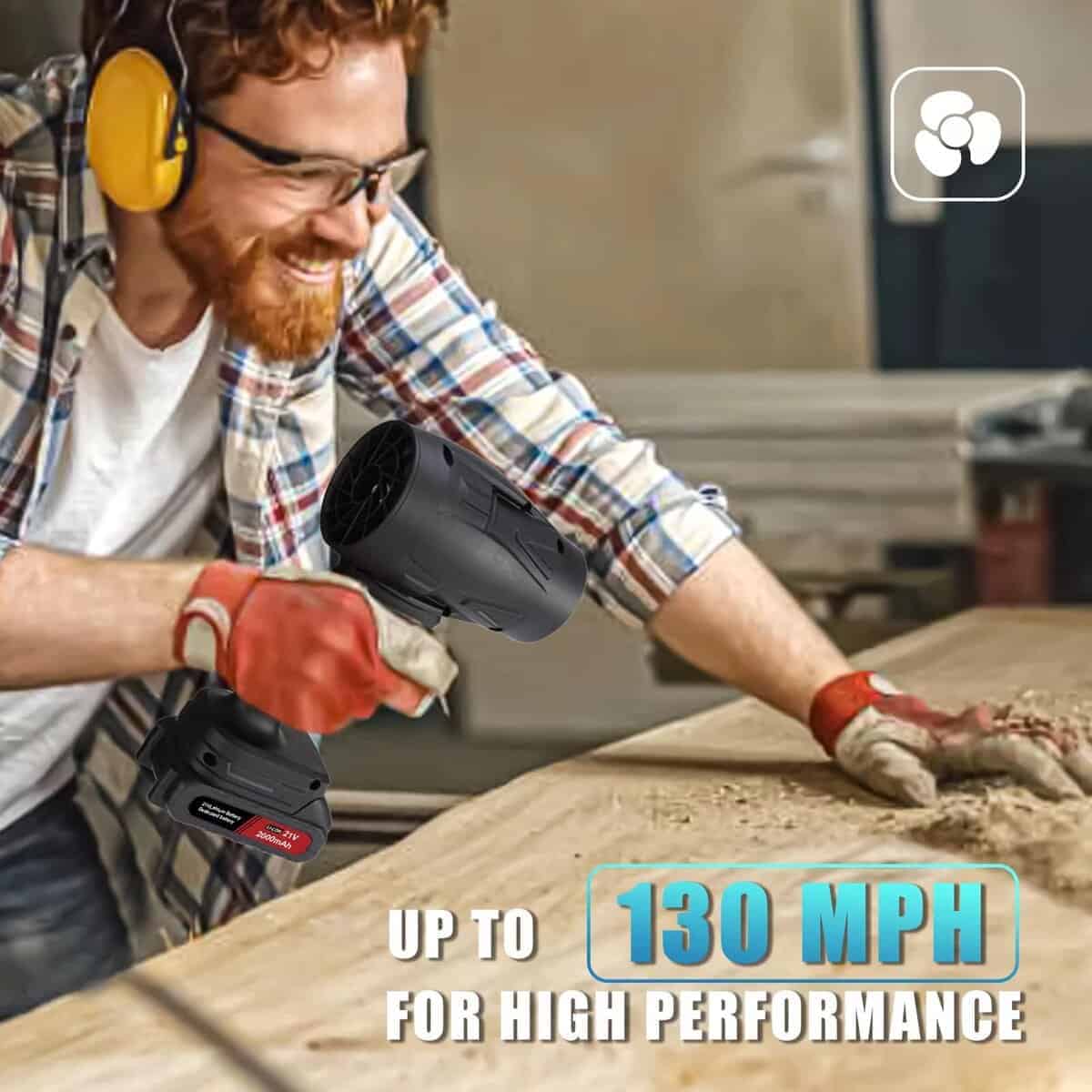 Mini Soplador de Hojas Inalámbrico, Ventilador de Aire - Imagen 8