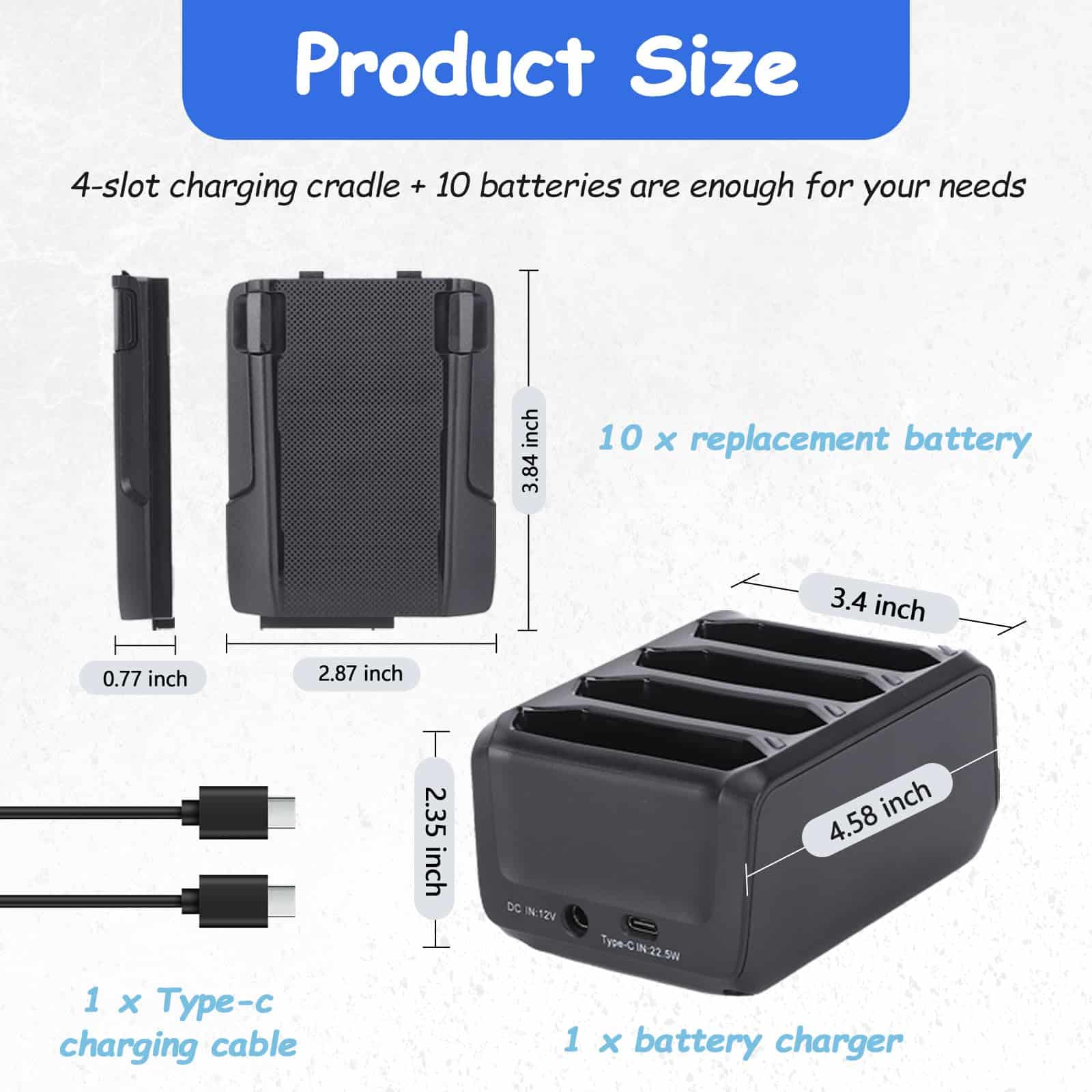 Cargador de baterías de 4 ranuras TC77 para Zebra - - Imagen 3