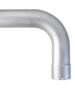 Codo de Escape 90 Grados 4"ID/OD Acero Aluminizado, 20" de