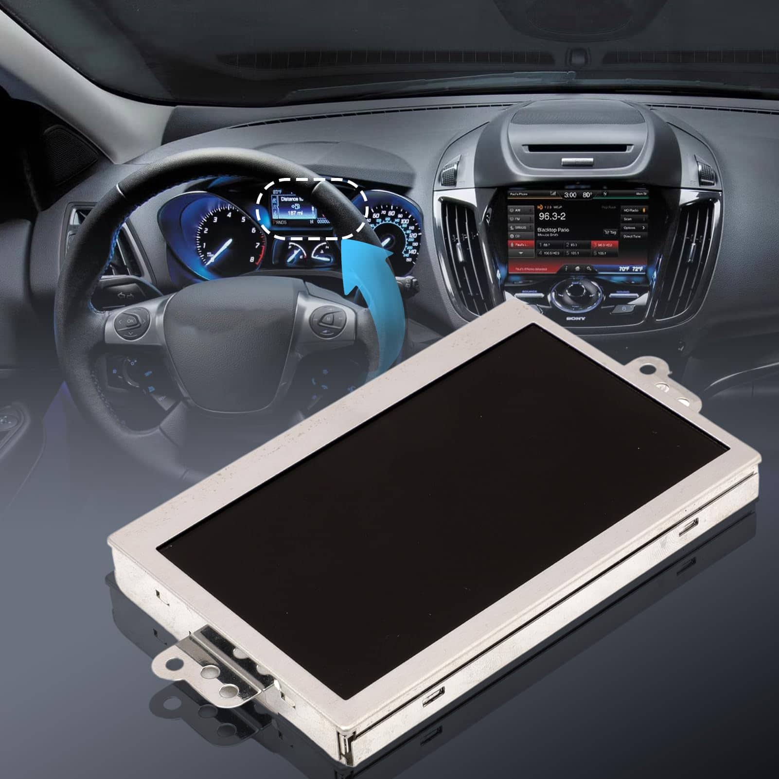 Pantalla de color LCD de 4.2" para velocímetro de 140 MPH, - Imagen 7