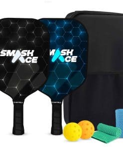 Set de paletas de pickleball SmashAce -Azul y Negro