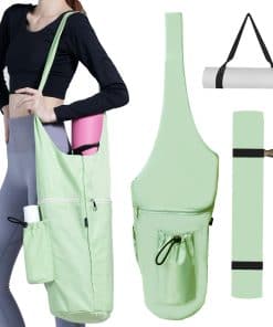 Bolso para tapete de yoga Uhawi, con capa -verde
