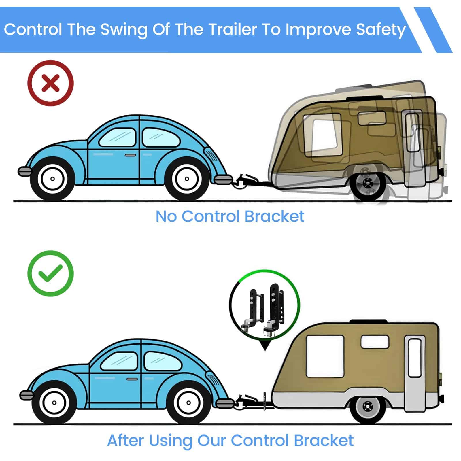 Kit de Soporte de Control de Oscilación de Remolque de 2 - Imagen 6