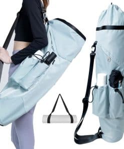 Bolso para tapete de yoga Uhawi, con bolsillo para botella