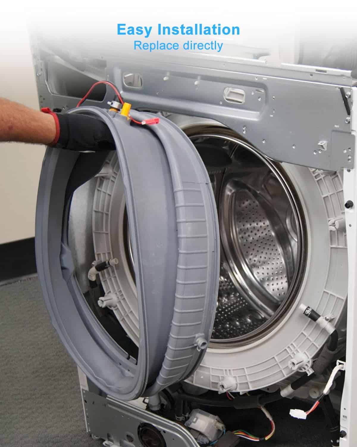 Sello de Goma para Puerta de Lavadora HUQUZN Compatible con - Imagen 7