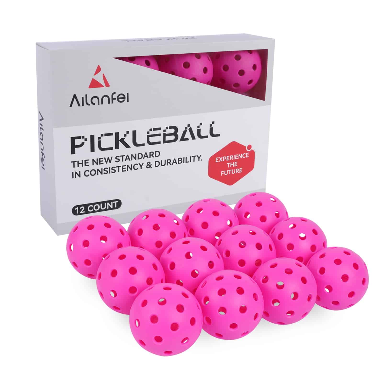 AILANFEI 12 Pack Premium Pelotas de Pickleball de 40