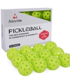 AILANFEI 12 Pack Premium 40-Holes Bright Outdoor Pickleball
