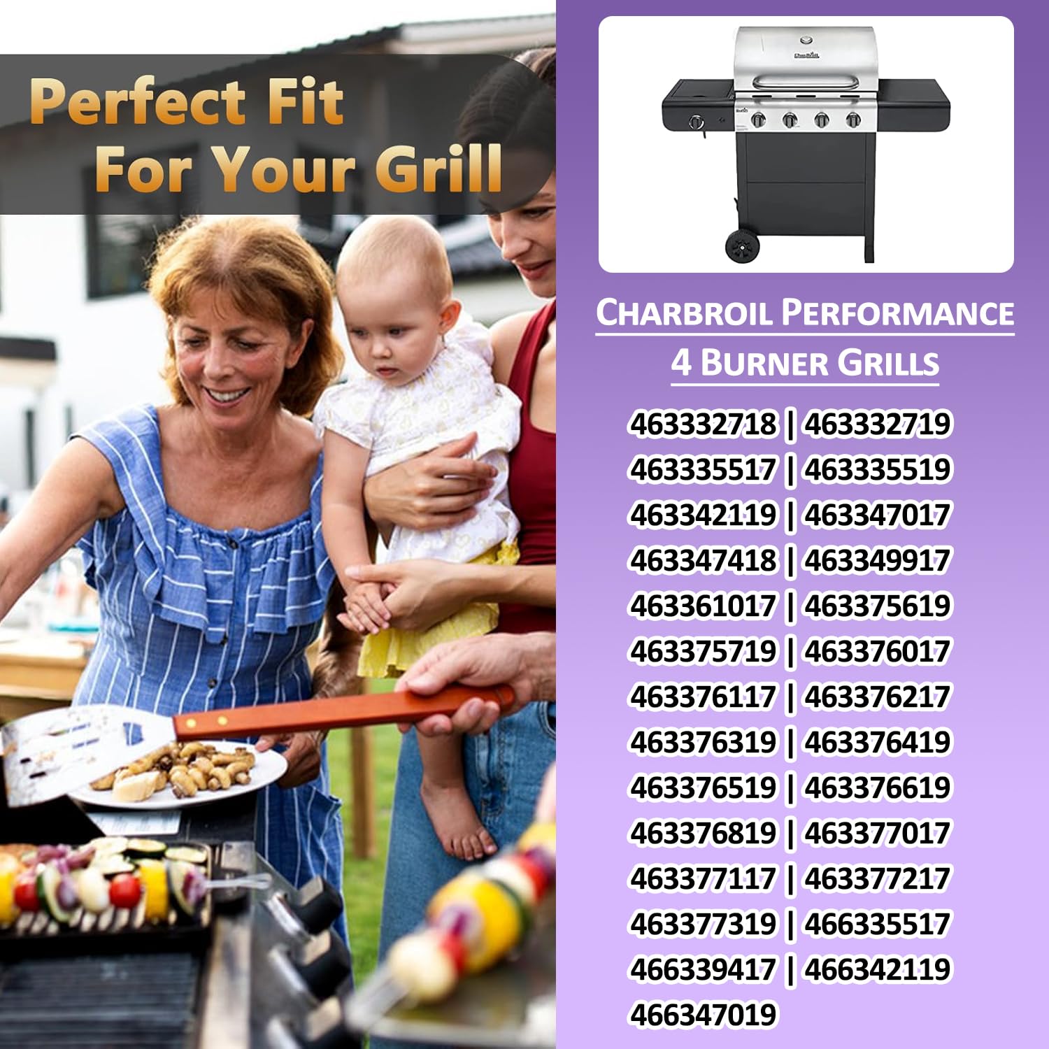 4-Pack, 17 pulgadas Toldos de Calor de Repuesto para - Imagen 4