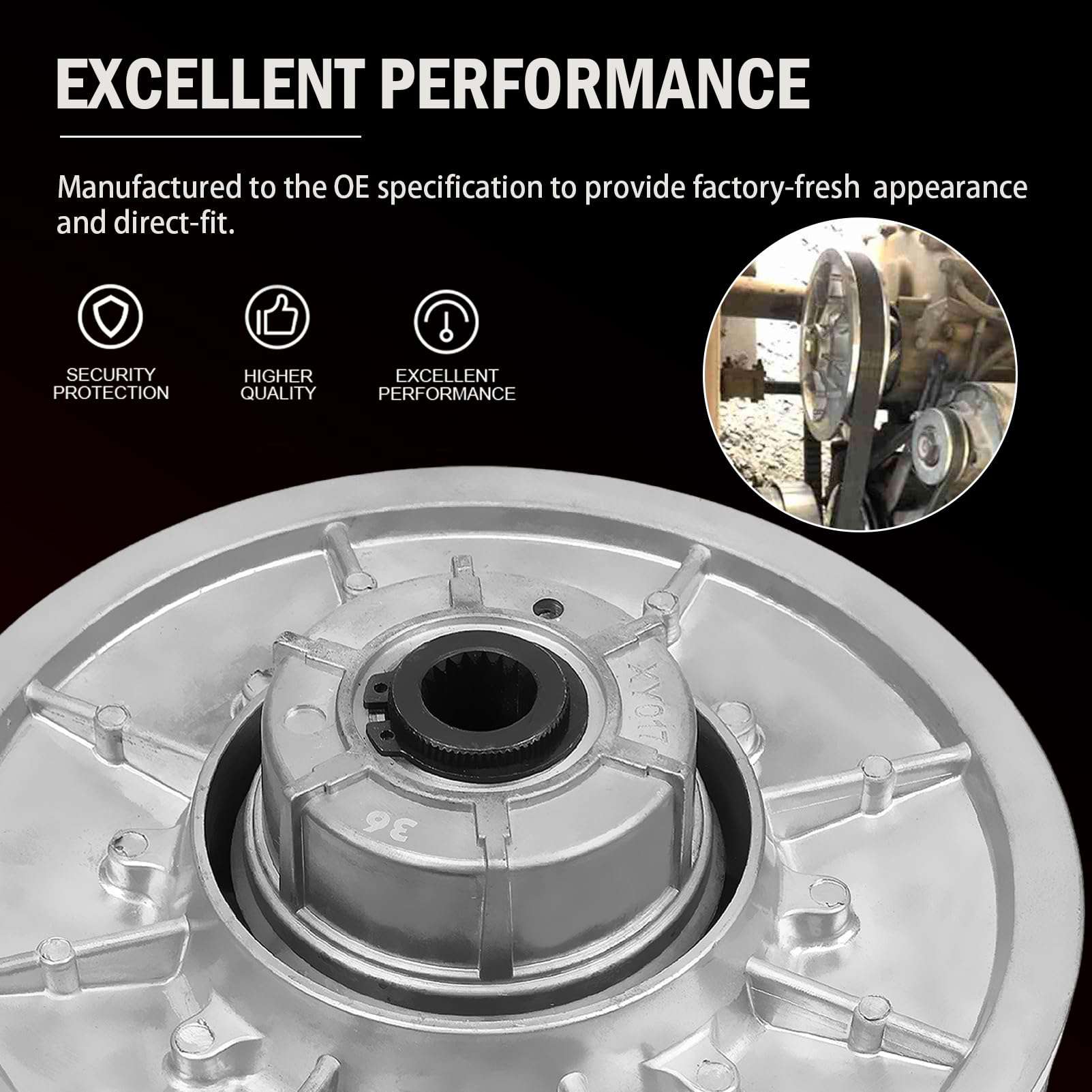 Fraylis 36 Degree Secondary Rear Driven Clutch para Carrito - Imagen 7