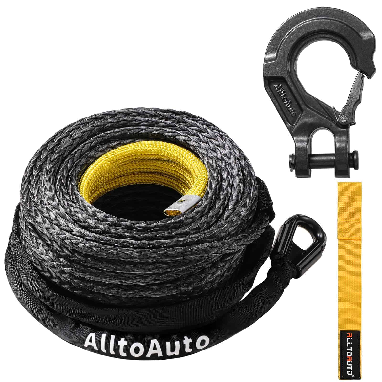 Cuerda de Malacate AlltoAuto con Gancho, 1/2" x