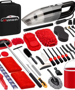 GPUSFAK 47Pcs Juego de Limpieza para Automóvil con