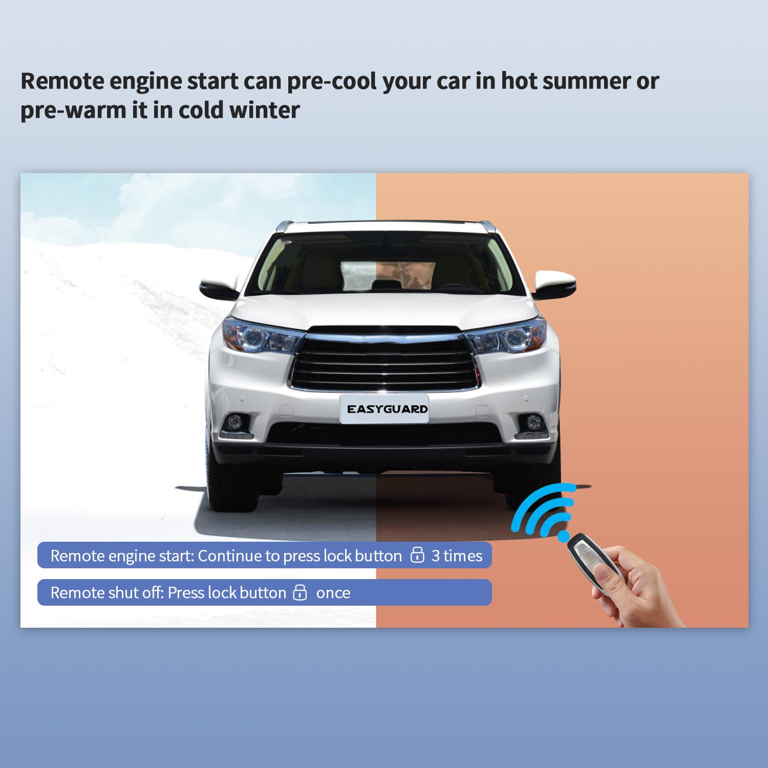 Alarma para automóvil EASYGUARD EC012 con inicio remoto - Imagen 9