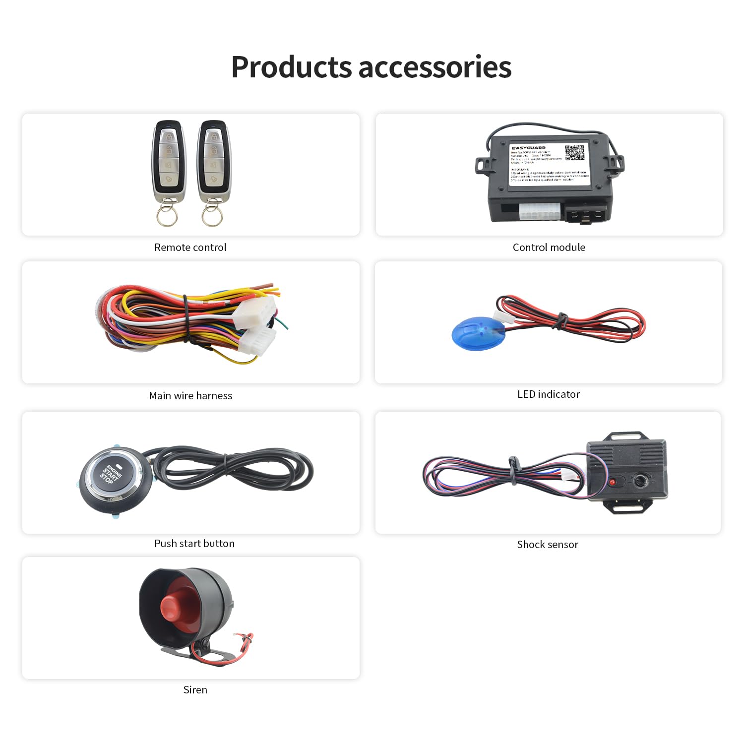 Alarma para automóvil EASYGUARD EC012 con inicio remoto - Imagen 4