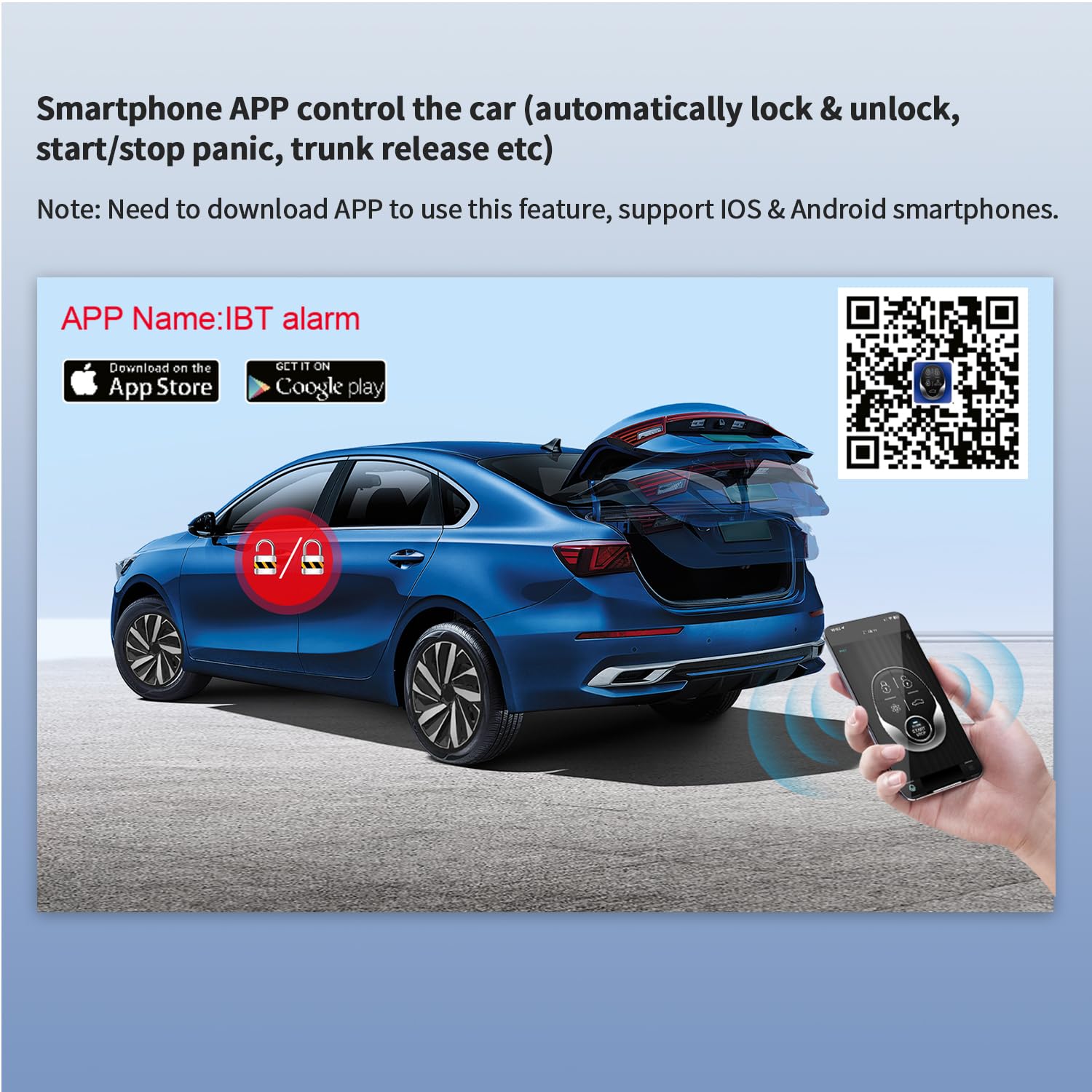 Alarma para automóvil EASYGUARD EC012 con inicio remoto - Imagen 5