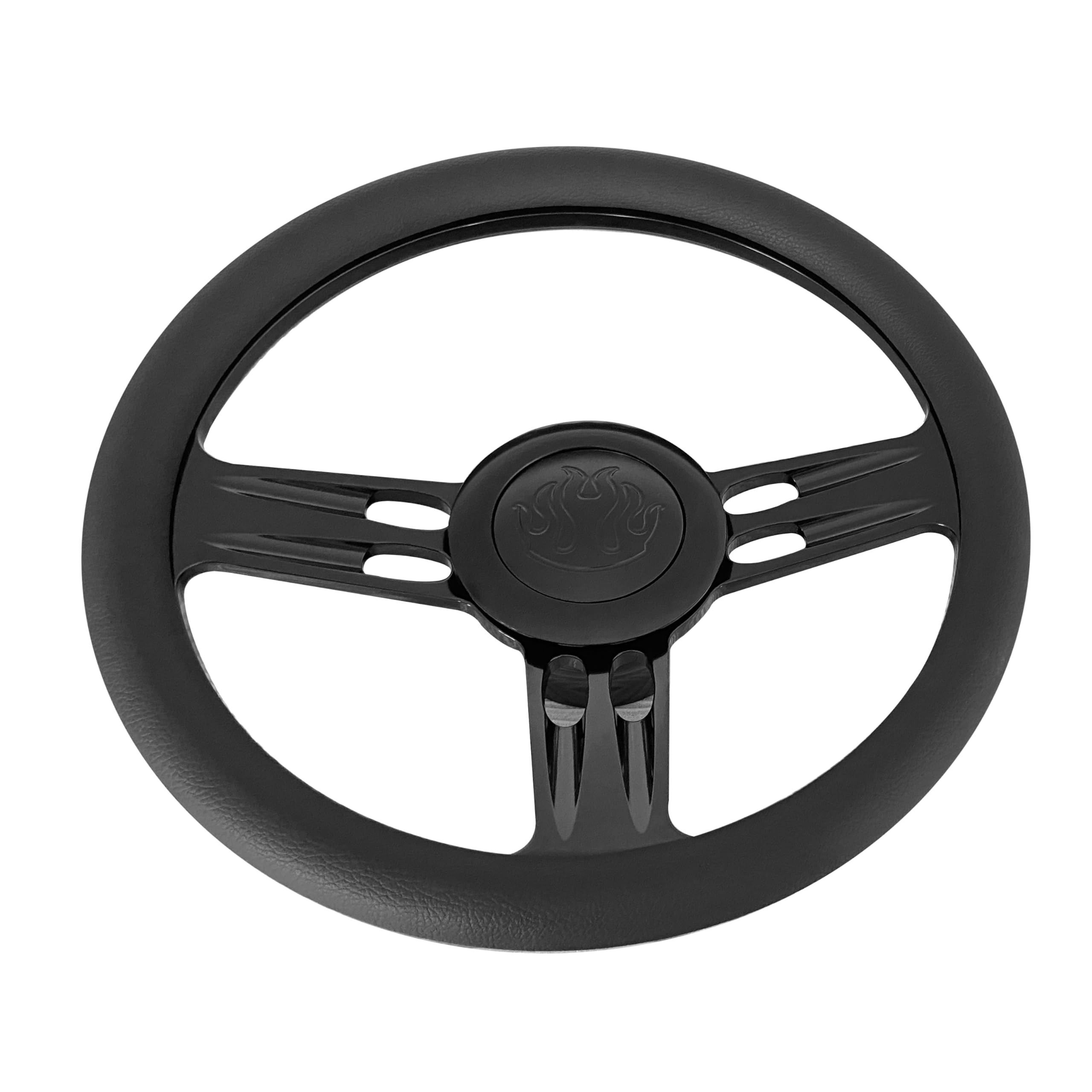 Volante X-AVION 14" Billet Negro para Automóviles Clásicos - Imagen 3