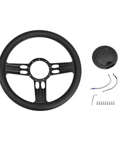 Volante X-AVION 14" Billet Negro para Automóviles Clásicos