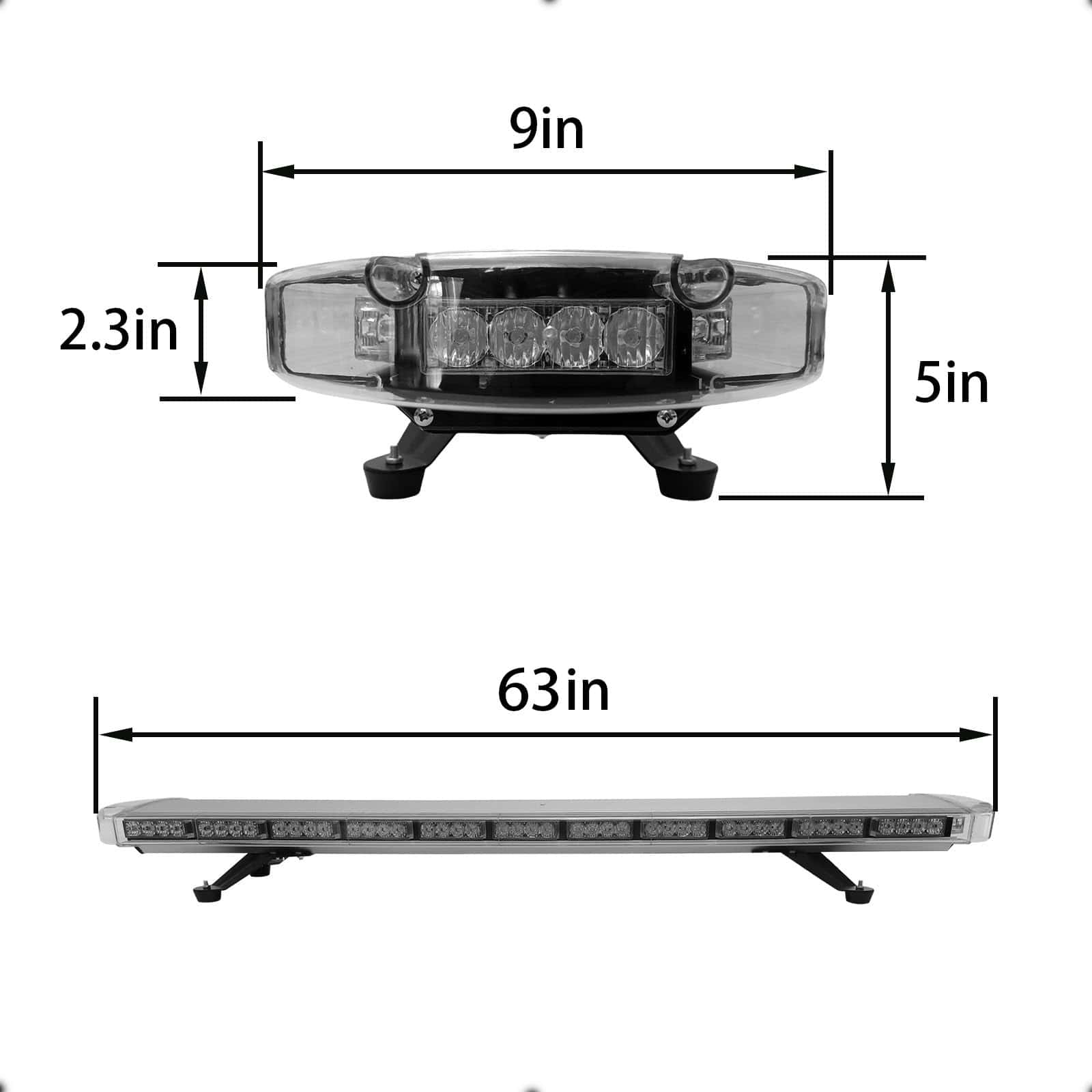 Barra de luces estroboscópicas de emergencia VAGMI de 63 - Imagen 4