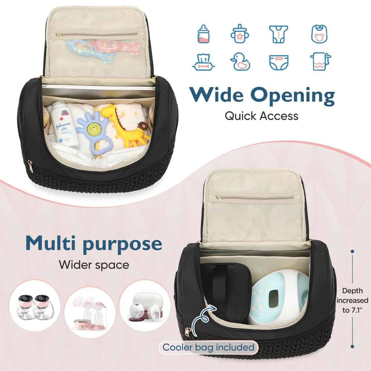 Mochila pequeña Qualyphant para pañales, mini bolsa de - Imagen 10