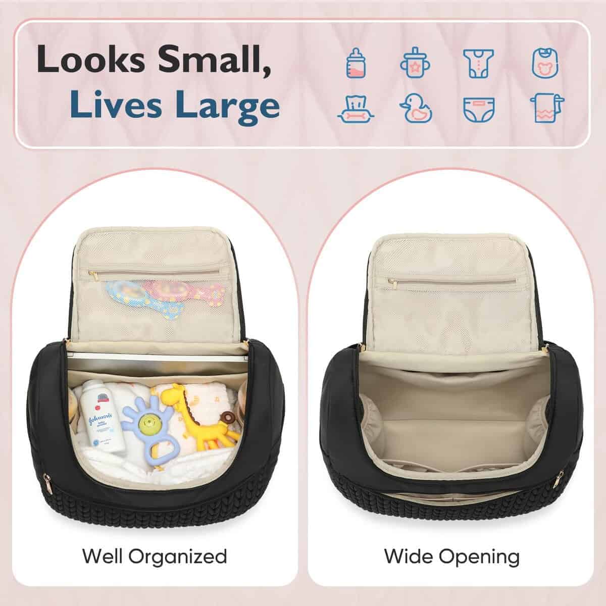 Mochila pequeña Qualyphant para pañales, mini bolsa de - Imagen 4