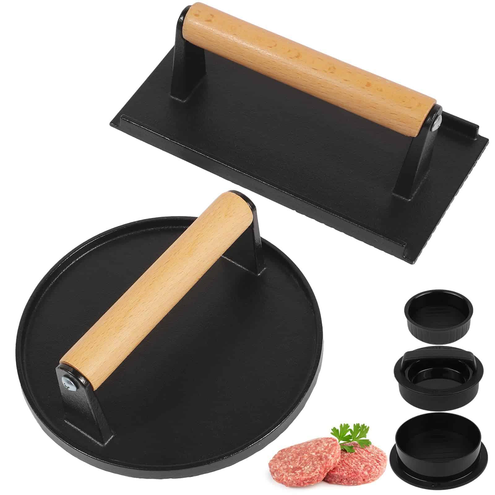 Prensa para hamburguesas Pateekate Smash Burger, prensa de