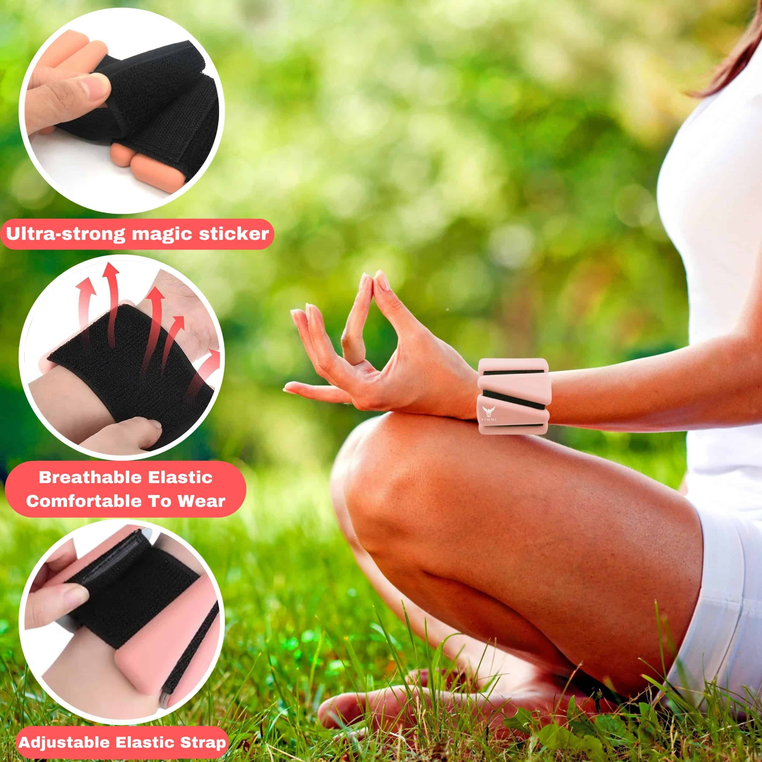 Pesas de Muñeca y Tobillo F I M M I para Mujeres Hombres, - Imagen 6