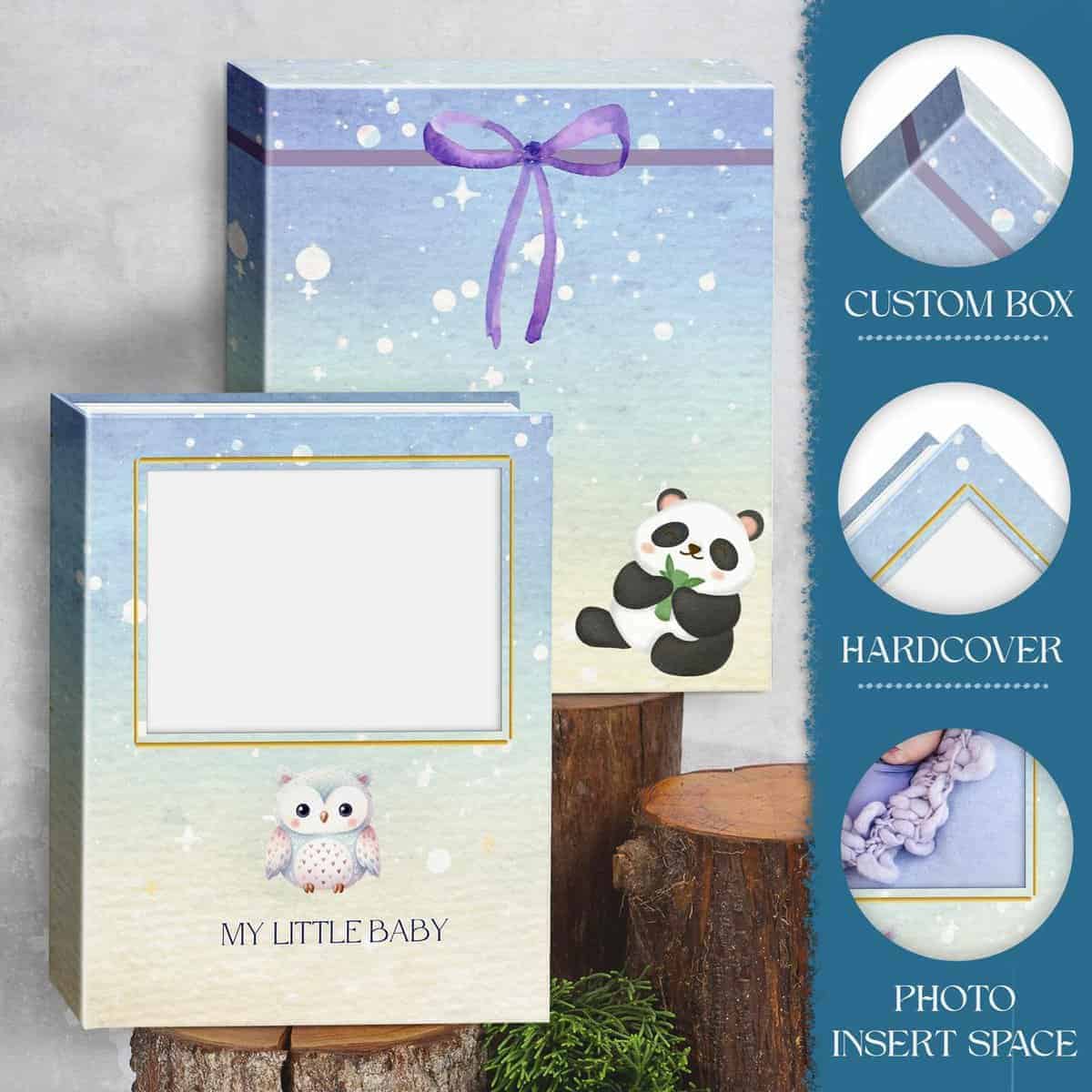 Libro de Recuerdos de Bebé Caja de Recuerdos para Niña o - Imagen 6