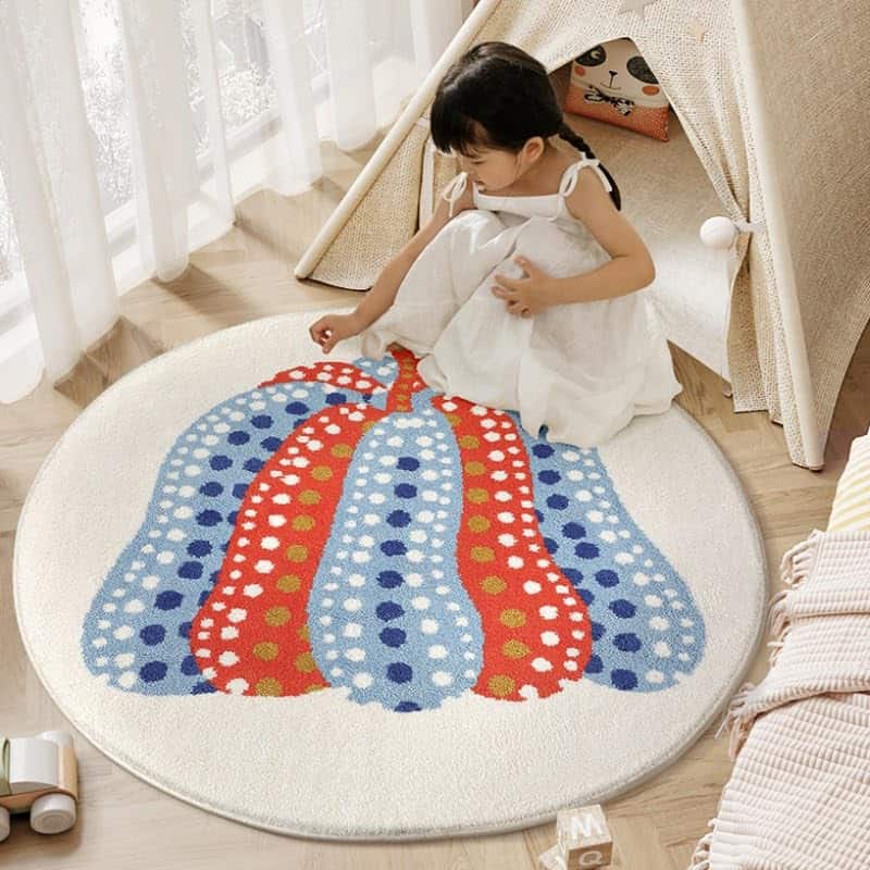 Tapete de juegos para niños Poowe Alfombra redonda - Imagen 3